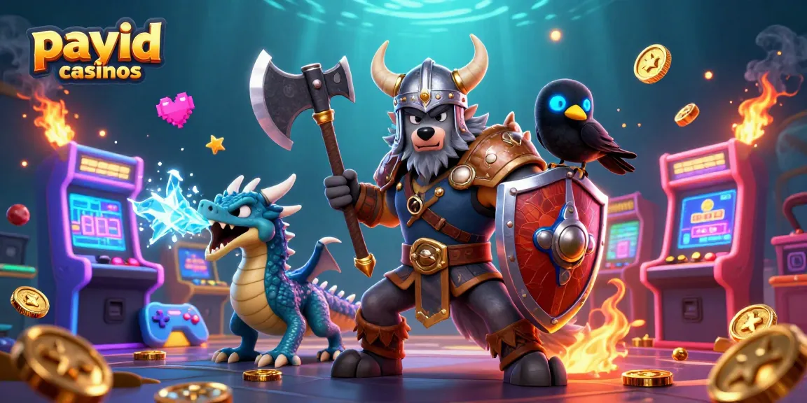 Experience the thrill of payid casinos with this vibrant 3D casino illustration featuring exciting characters and game elements.